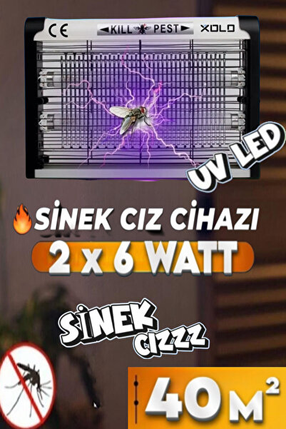 ESENLİWE Sinek Tuzağı Siyah Kasa Elektrikli Kara Sinek Öldürücü Sinek Kapanı ...