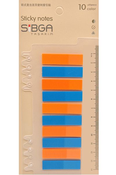 sibga tasarım Transparent Color Postit Post-It Post It. Book Marker Bookmark Postit Sticker Note Paper 200 Sheets