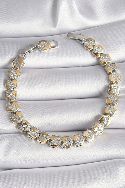 Avantaj Kapıda ®   Brass Mix Color Heart Model Zircon Stone Vip Series Women's Bracelet