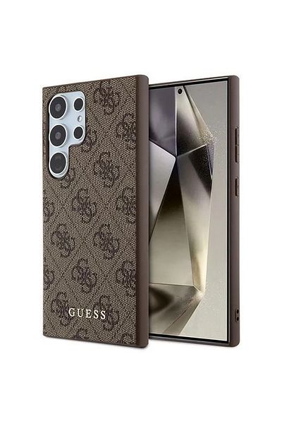Guess Husa 4g Metal Gold Logo Samsung Galaxy S24 Ultra Maro
