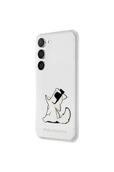 Karl Lagerfeld Cover Choupette Eat Samsung Galaxy S23 Plus Transparent