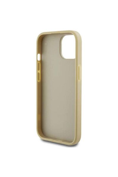Guess Husa Fixed Glitter 4g Metal Logo Iphone 15 Auriu