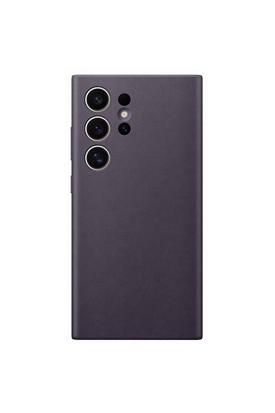 Samsung Husa Originala Vegan Leather Case Galaxy S24 Ultra Dark Violet