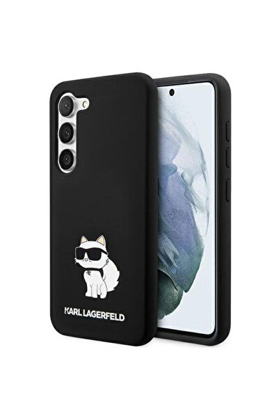 Karl Lagerfeld Husa Liquid Silicone Choupette Samsung Galaxy S23 Negru