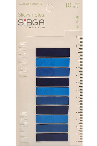 sibga tasarım Transparent Color Postit Post-It Post It. Book Marker Bookmark Postit Sticker Note Paper 200 Sheets