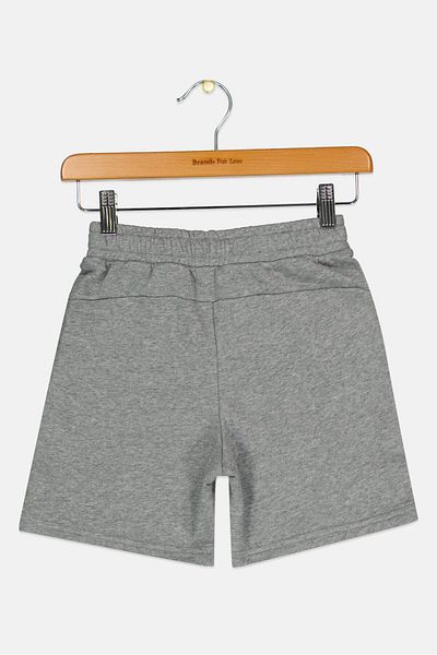 Puma Kids Boy Embroidered Logo Outdoor Shorts, Grey