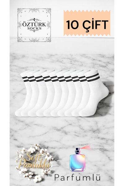 ÖS ÖZTÜRK SOCKS Unisex Çizgili Kolej Çorap 10 ÇİFT