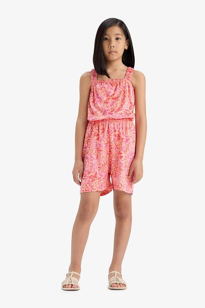DeFacto Girl's Patterned Strap Jumpsuit B4814A825Hs