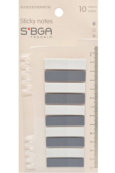 sibga tasarım Transparent Color Postit Post-It Post It. Book Marker Bookmark Postit Sticker Note Paper 200 Sheets