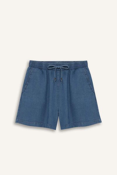 DeFacto Pantaloni scurți cu talie înaltă elastică D8247AX25SM