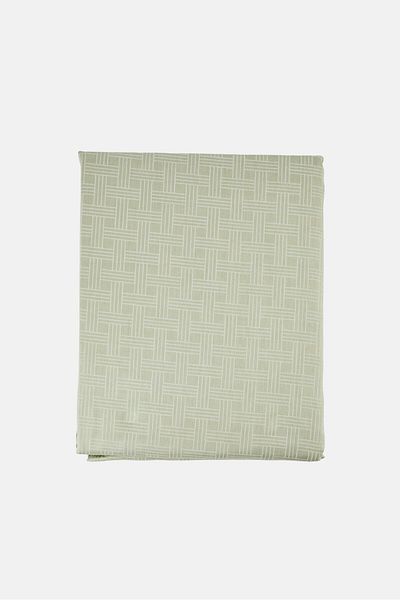 Nautica Single 2 Pieces Marina Baby Flatsheet With Pillow Case Set, Sage Green