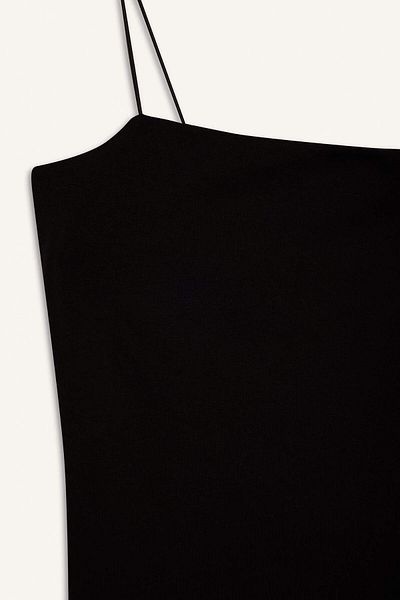 DeFacto Fitted Square Neck Basic Plain Strap White Undershirt F5196Ax25Sm