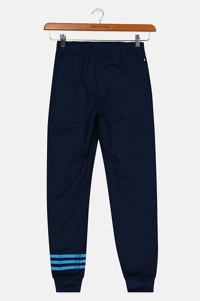adidas Kids Boy Sportwear Fit Drawstring Track Pants, Navy