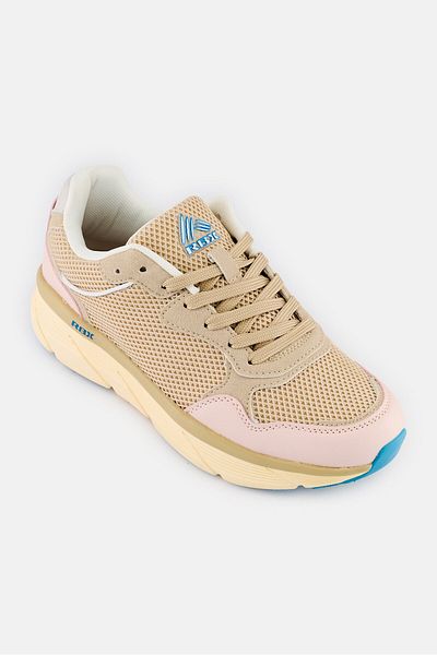 RBX Women Textile Lace Up Outdoor Shoes, Beige