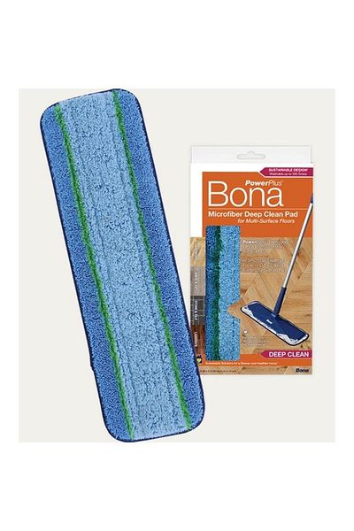 Generic BONA PowerPlus Microfiber Deep Cleaning Mop Pad Blue and Green AX0003495
