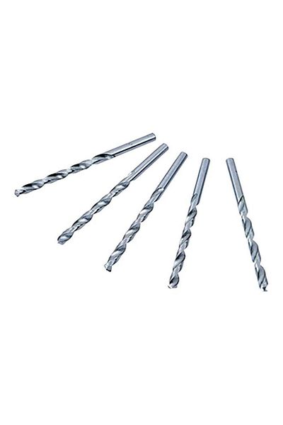 Generic Tactix 10-Piece HSS Twist Drill Bit Silver 1mm