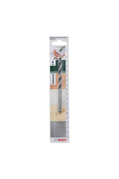 Generic BOSCH Universal Multi Purpose Precise Drill Bit Silver 8 x 120mm JE2 609 255 477
