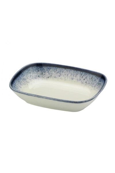 Generic وعاء مستطيل من البورسلين من كوتاهيا ستاري دريمز، أزرق وأبيض، 14 × 11 سم، BNEO14KR890004