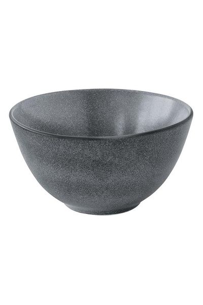 Generic وعاء سلطة دائري سهل التنظيف من الفخار سهل الاستخدام من إيزي لايف، رمادي داكن، 20.5 سم، R2108#ESDG