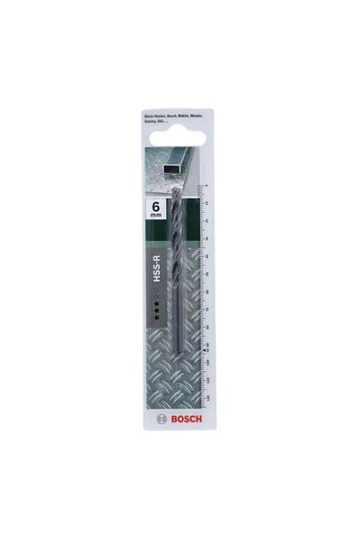 Generic BOSCH HSS-R Chisel Edge Metal Drill Bit Dark Grey 6 x 93mm JE2 609 255 013