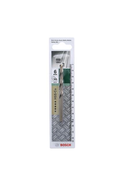 Generic مثقاب معدني HSS-Co من بوش مقاس 6 × 93 مم