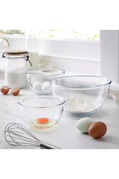 Generic PYREX 3-Piece Serving Bowl Clear