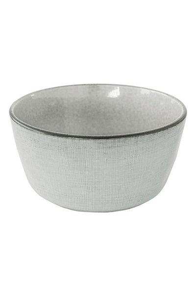 Generic وعاء سلطة دائري سهل التنظيف من الفخار من إيزي لايف كانتري، رمادي، 22 سم R2397#COGR