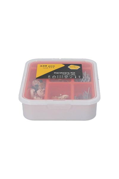 Generic مجموعة أدوات متينة مقاومة للصدأ من هوني بي، مكونة من 339 قطعة، في صندوق تخزين متعدد الألوان AS6980-008