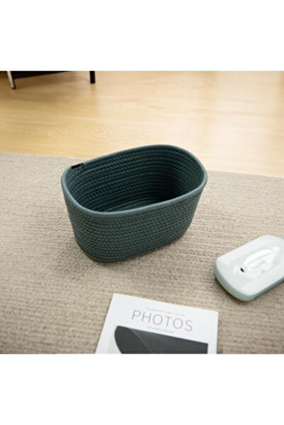 Generic سلة تخزين متينة وخفيفة الوزن من هوني بي، لون أخضر داكن SB0193C