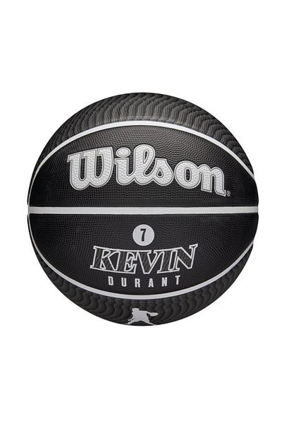 Generic Wilson NBA Player Icon Kevin Durant Outdoor Basketball Black and White Size 7 WZ4006001XB7