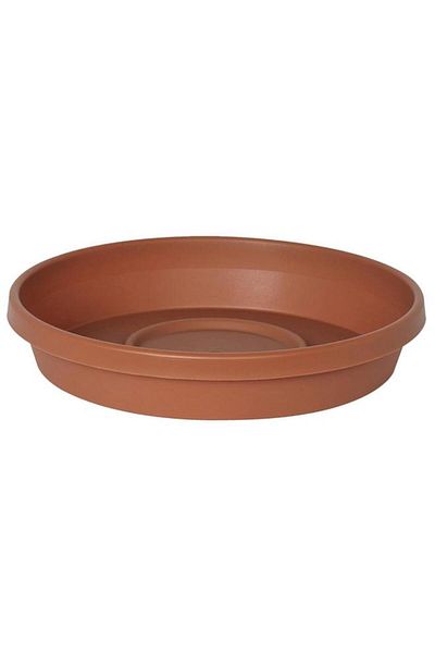 Generic Bloem Weather Resistant Plastic Planter Saucer Tray Terracotta 8inch 20-51008C