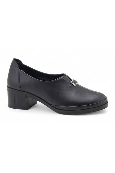 Beety 561 Genuine Leather Heeled Women's Shoes