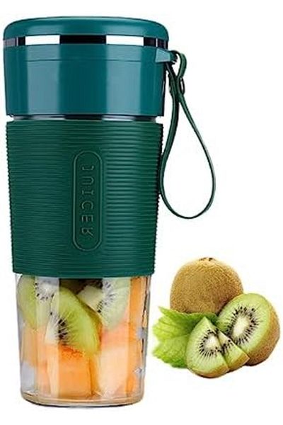 COOYA Portable Blender Cup, with Two-blade Cutter Head , Battery Powered,300 ML, for Travel Sports Kitchen