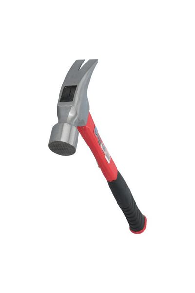 Generic Regal Traditional Framing Metal Head Hammer with Rubber Grip Long Handle Black and Red