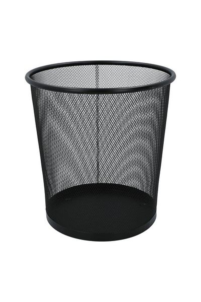 Generic EKO Meshed Elegant and Modern Design Round Trash Can Black 12 Liter