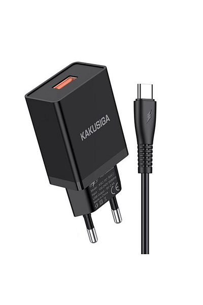 REDz Accessories Pachet adaptor KSC-781 cu cablu Type-C de 1 m, compatibil cu iPhone 15/16 și Android, 2.4A, negru