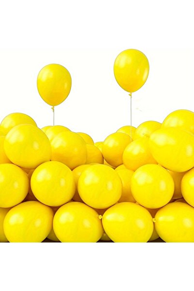 Dekals 10Pcs 5 Inch12 cm Yellow Balloon Birthday Balloon Mini Balloon