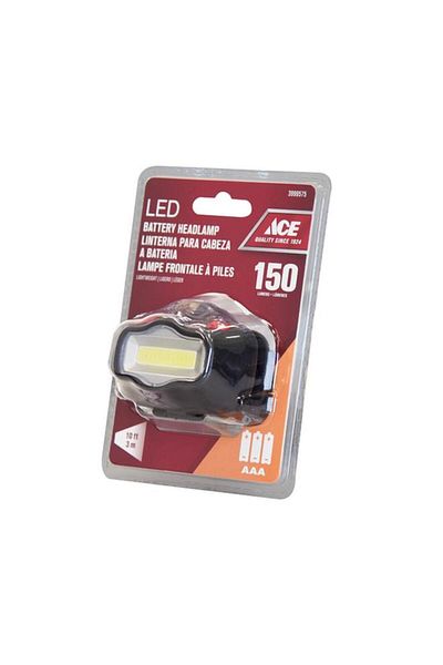 Generic مصباح أمامي LED عالي الجودة بقوة 150 لومن من ACE، أسود 3999575