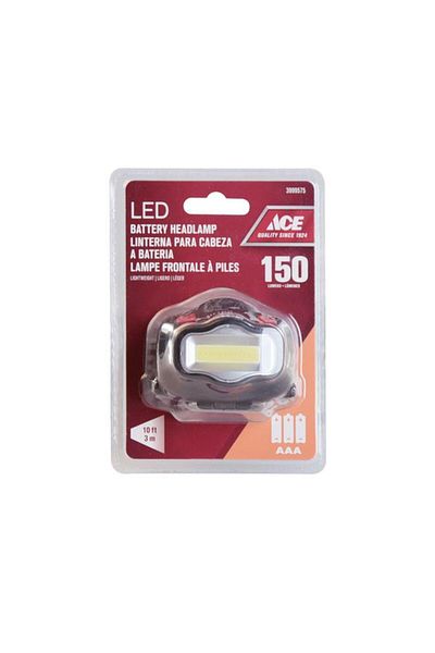 Generic مصباح أمامي LED عالي الجودة بقوة 150 لومن من ACE، أسود 3999575