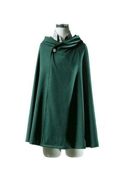 HALAMODO High-Density Fabric Attack Characters Cosplay Costume With Cape For Unisex