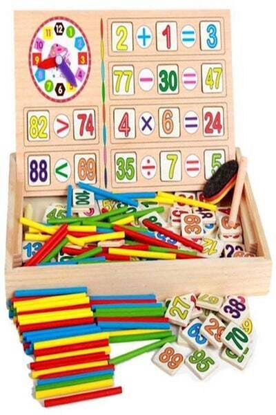 HALAMODO Montessori Children Mathematics Teaching Box