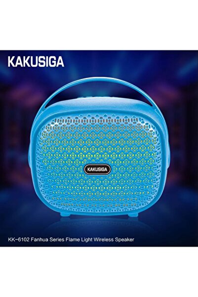 REDz Accessories Boxă portabilă KK-6102, baterie de 1500mAh, Bluetooth 5.3, putere 8W, albastră