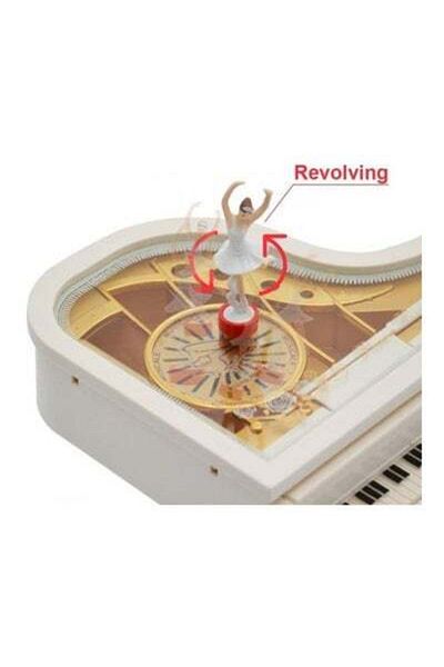 HALAMODO Classical Piano Music Box Wtih Dancer Clockwork