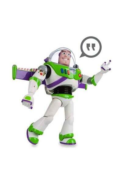 HALAMODO Disney Advanced Talking Buzz Lightyear Action Figure- White/Green/Purple