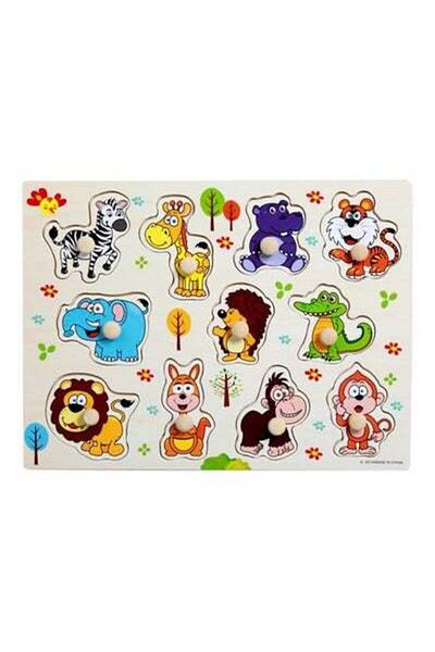 HALAMODO Wooden Animal Educational Toy 30x1x22cm