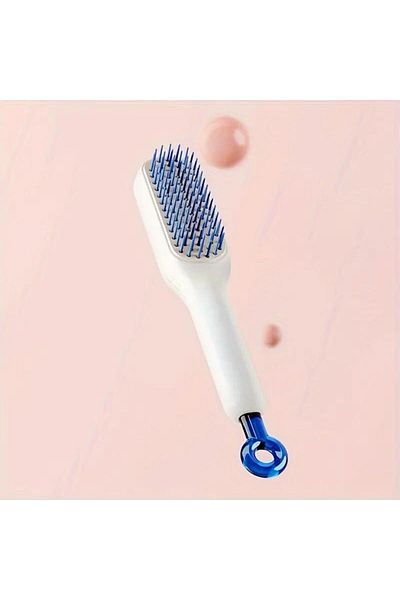 jetfast 2Pcs Easy Cleaning Hair Brush Self Cleaning Comb
