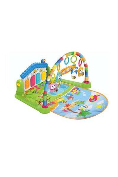 HALAMODO Multi Function Decorated With Beautiful Designs Piano Fitness Play Mat With Music Light 84x65x45cm