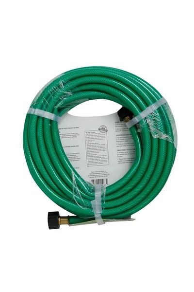 Generic خرطوم حديقة ACE خفيف الوزن سهل الإمساك بثلاث طبقات من البلاستيك، أخضر، 25 قدمًا × 1/2 بوصة، 7695521