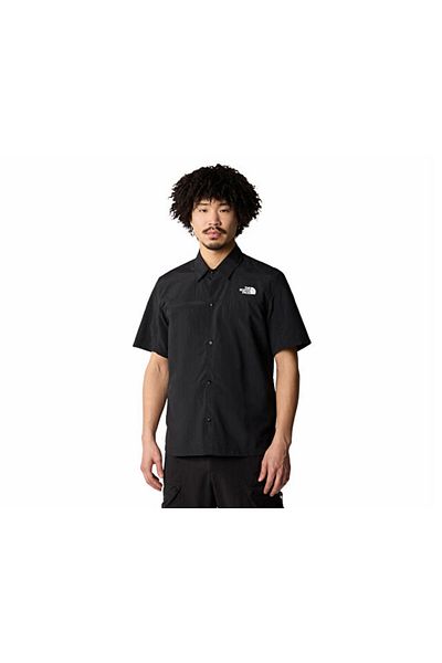 THE NORTH FACE M Packable Ss Shirt Ανδρικό πουκάμισο casual NF0A883J4H01 Μαύρο