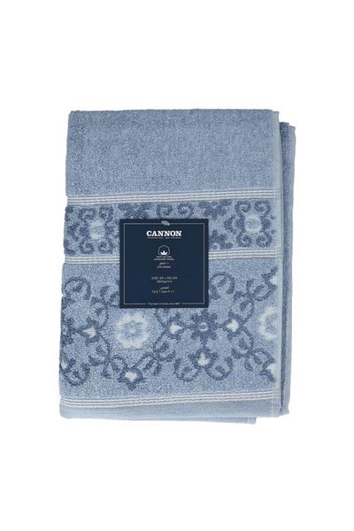 Generic Cannon Soft and Super Absorbent Jacquard Towel Blue 50 x 100cm F-T-CN-L50-JQ-BLU